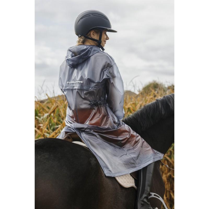 EQUITHEME - Imperméable long étanche à capuche pour Cavalier HANOI XS