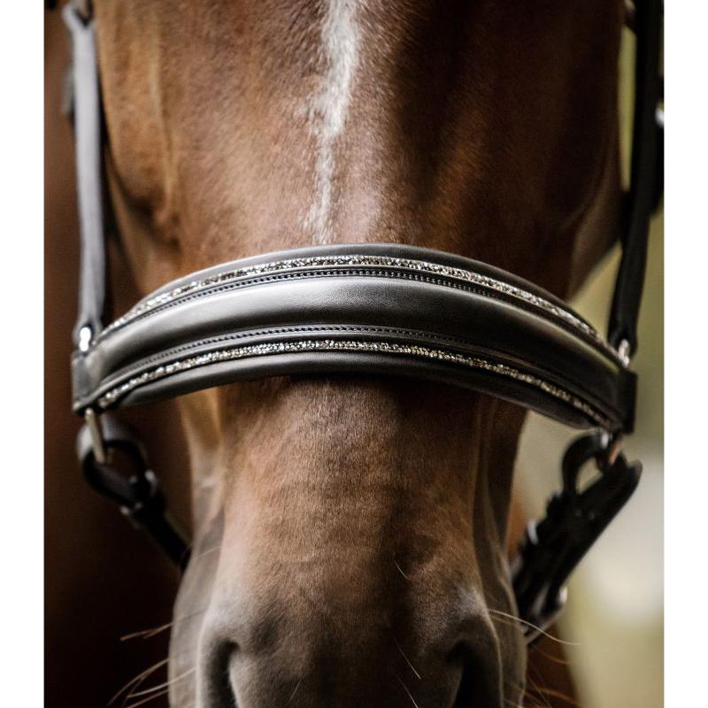 WALDHAUSEN - Licol Cuir Doublé avec Cristaux GLAMOUR S LINE COB