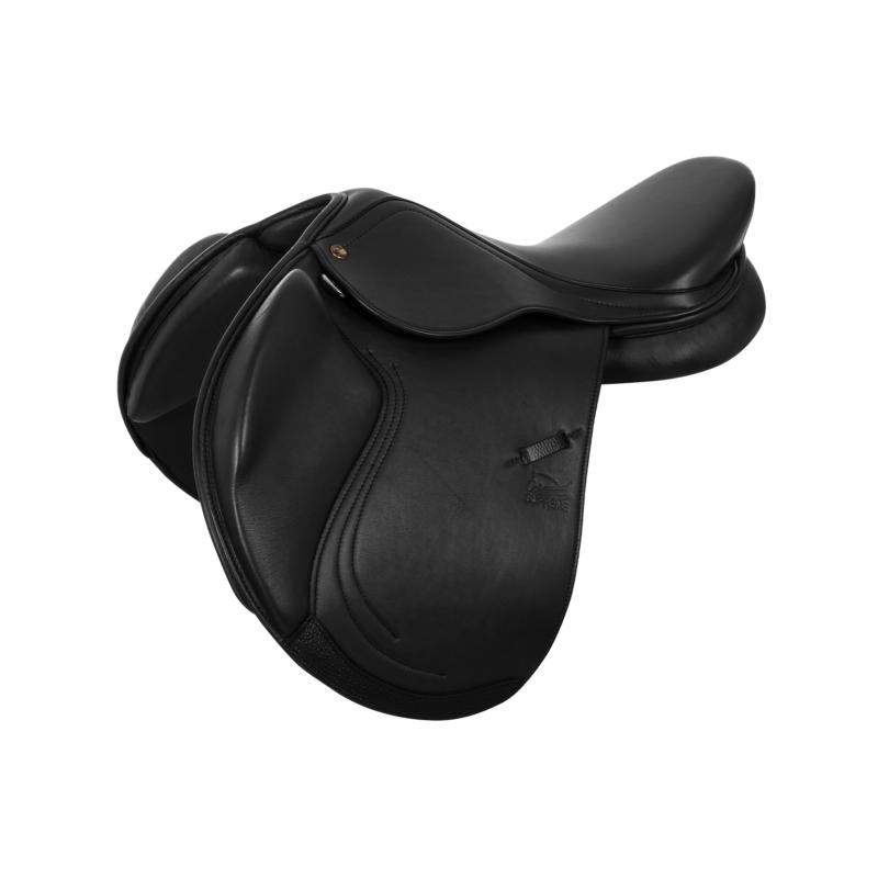 SUPREME - Selle Obstacle Cuir Doublé Veau à Arcade Modulable SYDNEY 16.5 POUCES NOIR