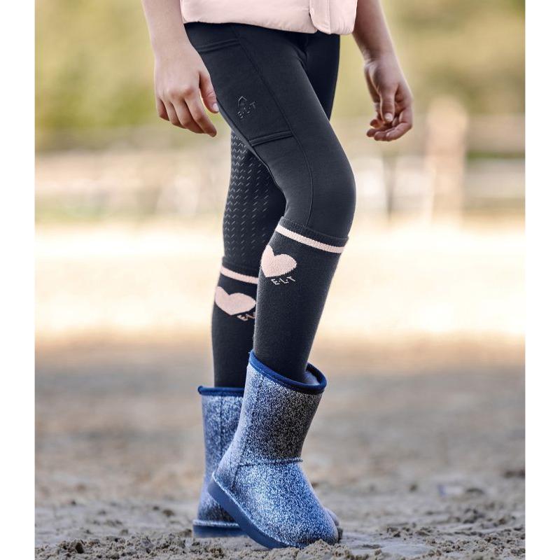 ELT - Chaussettes équitation ENFANT mi saison GLITTER Pack de 3 27/30