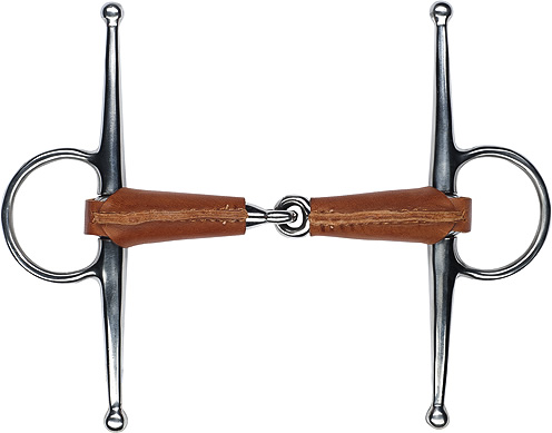 FEELING - Mors à aiguilles gros canons creux gainés cuir