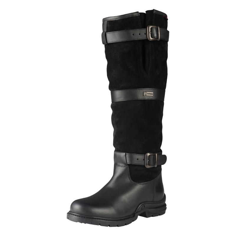 HORKA - Bottes Fourrées Imperméables pour l'Écurie, HIGHLANDER CHOISIR UNE POINTURE NOIR/NOIR