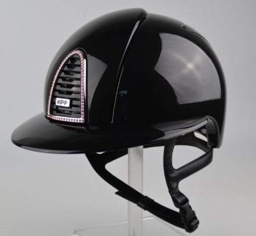KEP ITALIA -  Casque équitation Cromo 2.0 Shine PADOVA Black EDITION LIMITEE TAILLE 51 CM