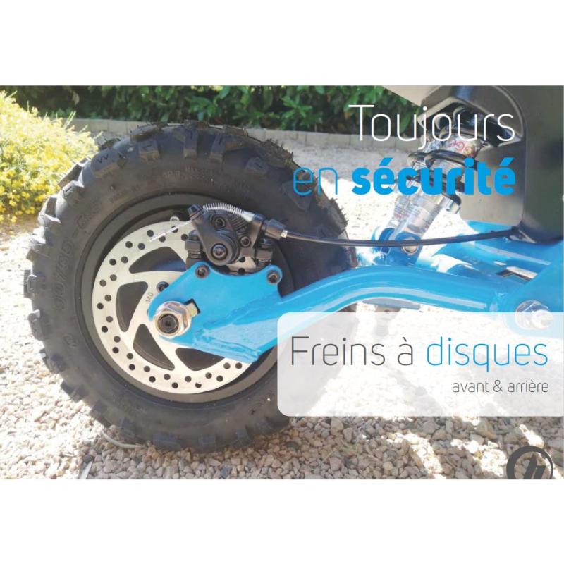 BEEPER - Trottinette Electrique Cavalier Pliante Chemins et Route TRAIL Modèle 10 Ah