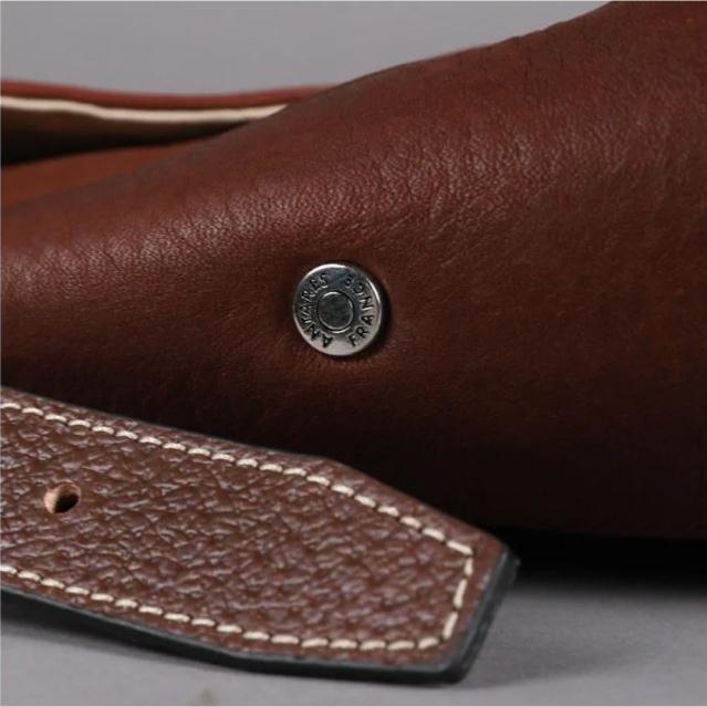 ANTARES - Sac Besace Porté Bandoulière en Cuir Grainé MILANO NOIR