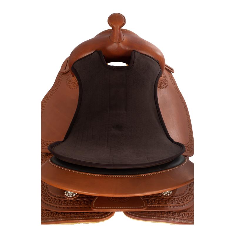 ACAVALLO - Dessus de Selle Western Confort 10MM Assise Dri-Lex NOIR