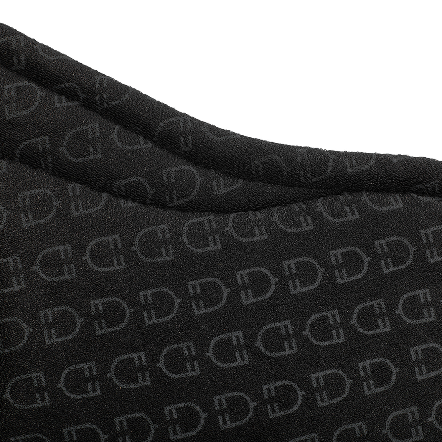 EQUESTRO - Bavette à mousqueton en cuir matelassé taille Poney à Cheval 