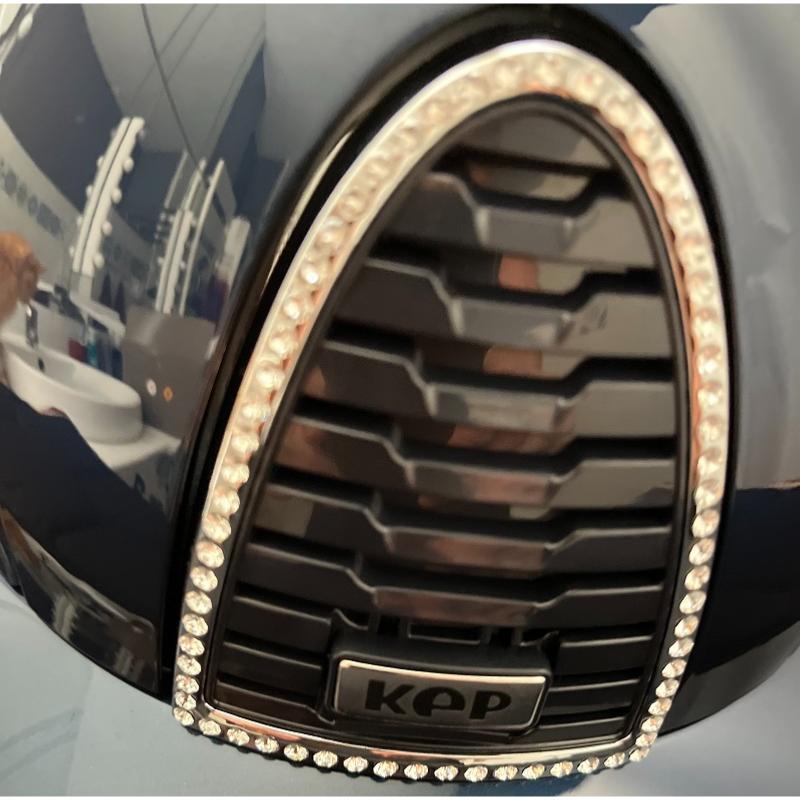 KEP ITALIA -  Casque équitation Cromo 2.0 Shine PADOVA Black EDITION LIMITEE TAILLE 51 CM