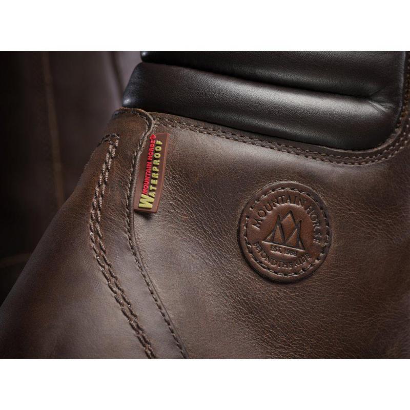 MOUNTAIN HORSE - Boots Etanches en Cuir Gras et Zip, WILD RIVER Paddock du 36FR au 46FR CHOISIR UNE POINTURE NOIR