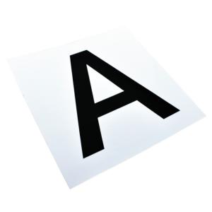 LA GEE - 12 Lettres adhésives pour pour carrière de dressage 20 X 60