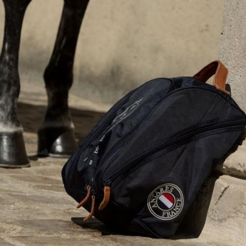 ANTARES - Sac pour Casque Equitation en Toile et Cuir