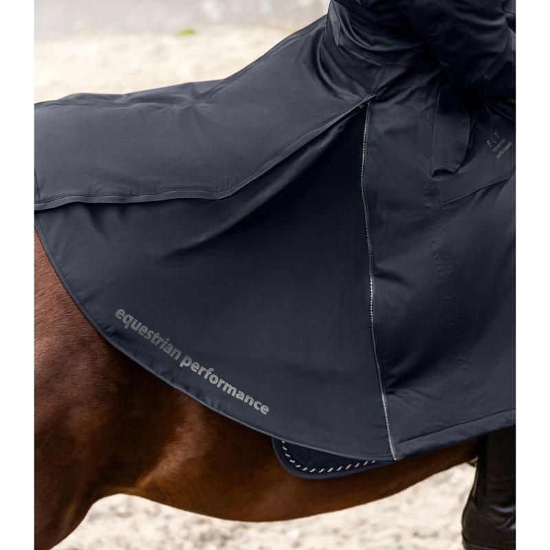 ELT - Parka Longue Imper Matelassé pour l'Equitation OPAL XS FEMME MARINE