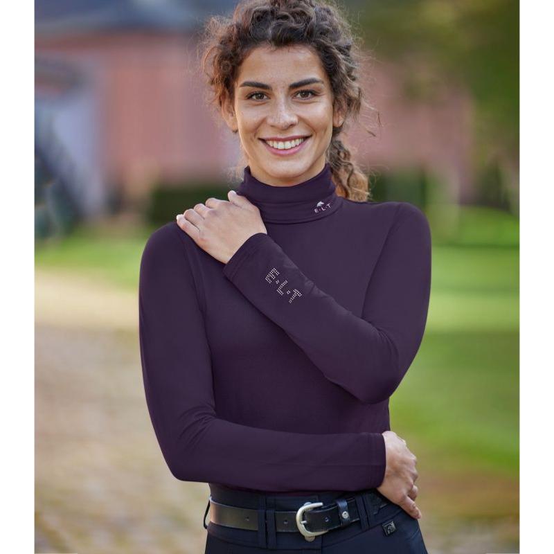 ELT - Col Roulé Cavalière en Maille Technique MADISON XXS FEMME NOIR