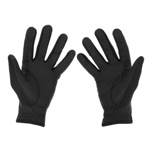 EQUITHEME - Gants équitation lycra effet cuir à l’intérieur SARAH