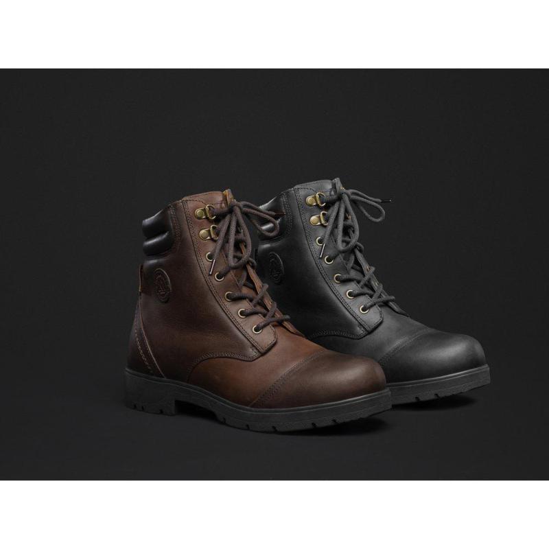 MOUNTAIN HORSE - Boots Imperméables en Cuir Huilé et Lacets, WILD RIVER Choisir une Taille NOIR