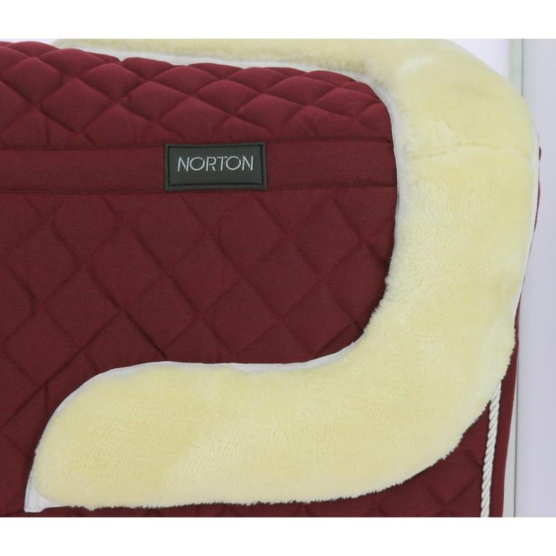 NORTON - Chabraque avec Amortisseur intégré et Bordure Mouton CONFORT BORDEAUX