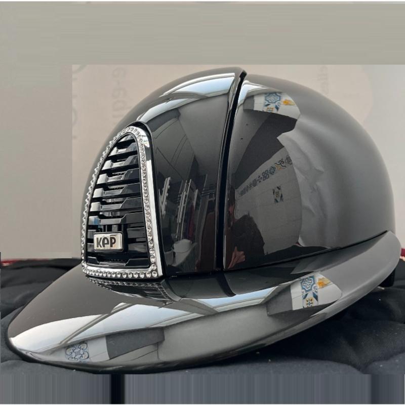KEP ITALIA -  Casque équitation Cromo 2.0 Shine BOLOGNA Black EDITION LIMITEE