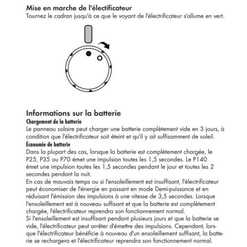 PATURA - Electrificateur Clôture avec Module Solaire P140 SOLAR