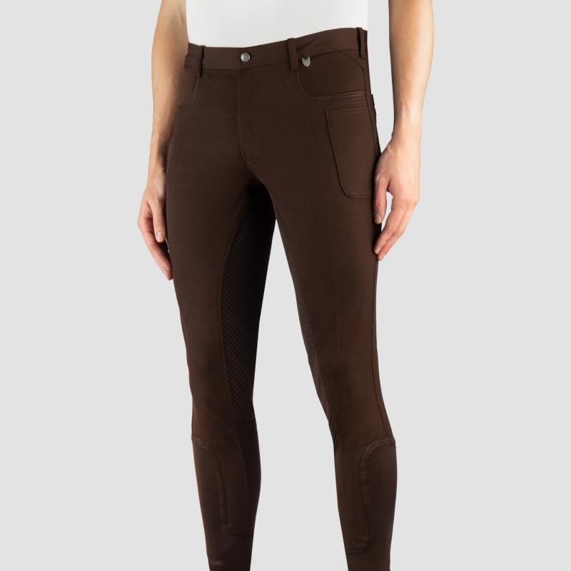 HORKA - Pantalon équitation HOMME fond intégral silicone IRELAND 38 FR HOMME NOIR
