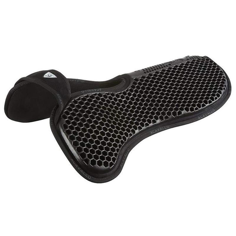 ACAVALLO - Amortisseur de Dos à Découpe Garrot Feutre et Gel BLEU