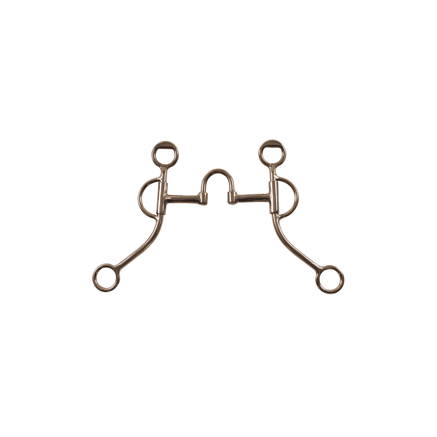 Mors correctif western  embouchure à pont mobile et longues branches