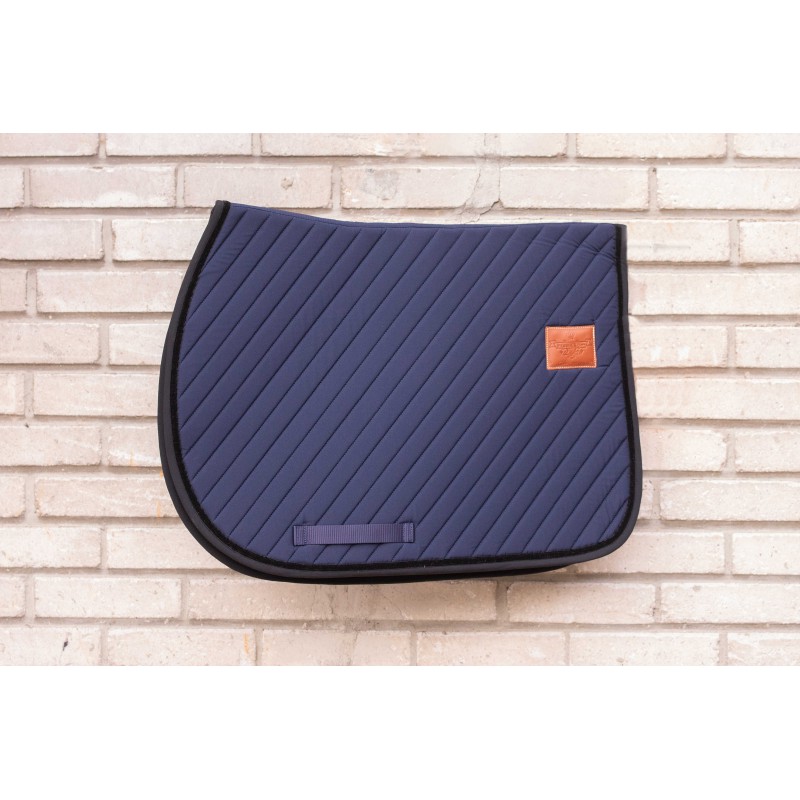 PADDOCK - Tapis de selle matelassé dégarrotté Diagonal NOIR