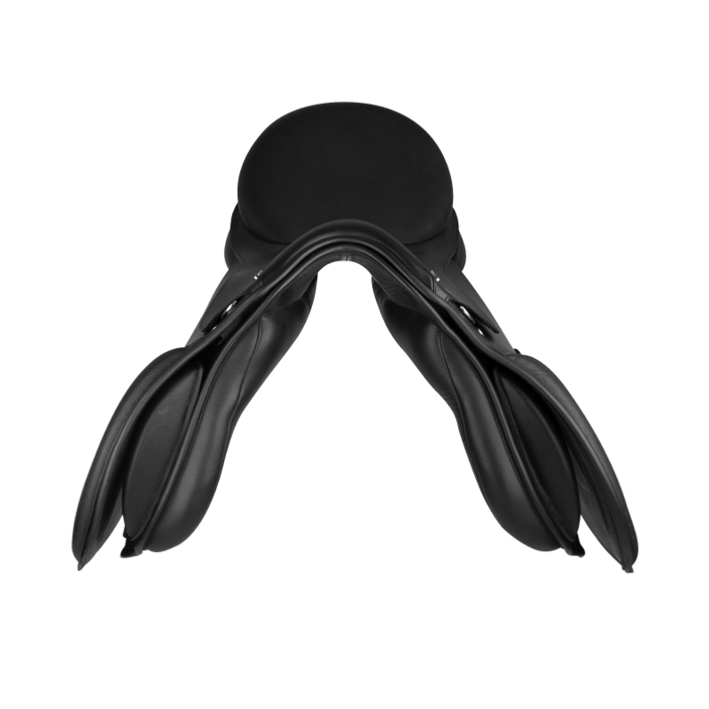 WALDHAUSEN - Selle Mixte en cuir siège Semi Creux COMFORT 16.5 POUCES NOIR