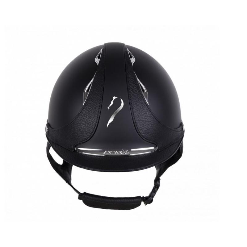 ANTARES - Casque GALAXY à Coque ABS et Inserts Cuir 54 S BLACK/BLACK