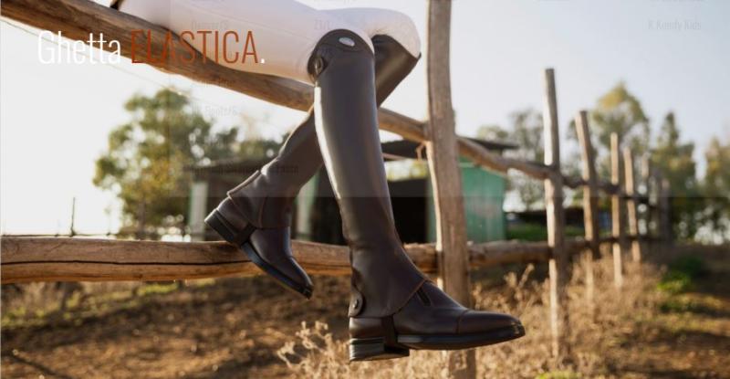 PARLANTI - Boots Equitation en Cuir Italien avec ZIP Z1 Choisir une Taille NOIR