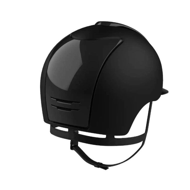 KEP ITALIA - Casque CROMO 2.0 Textile/Polish Visière Standard Modulable NOIR Visière Standard TAILLE 51 CM