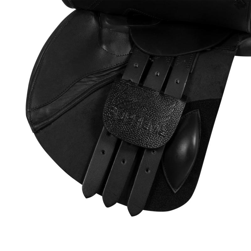 SUPREME - Selle Obstacle Cuir Doublé Veau à Arcade Modulable SYDNEY 16.5 POUCES NOIR