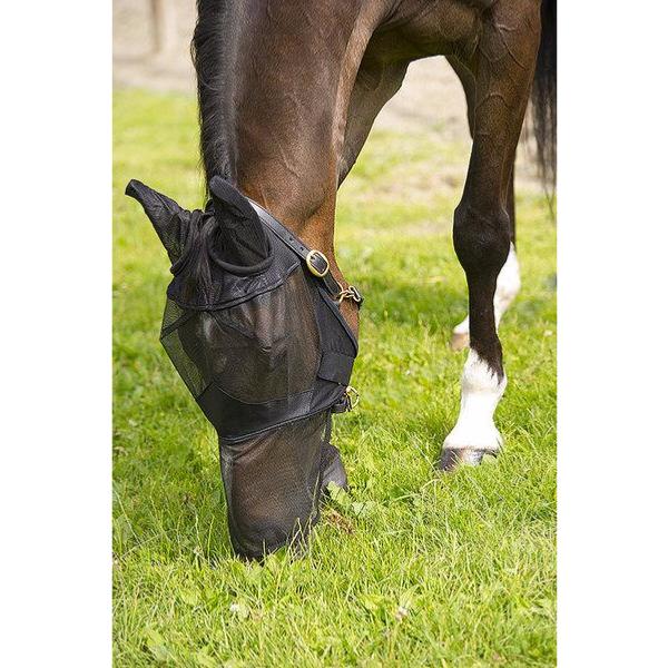 EQUITHEME - Masque anti-mouche Intégral Mailles Fines Taille Shetland à Cheval