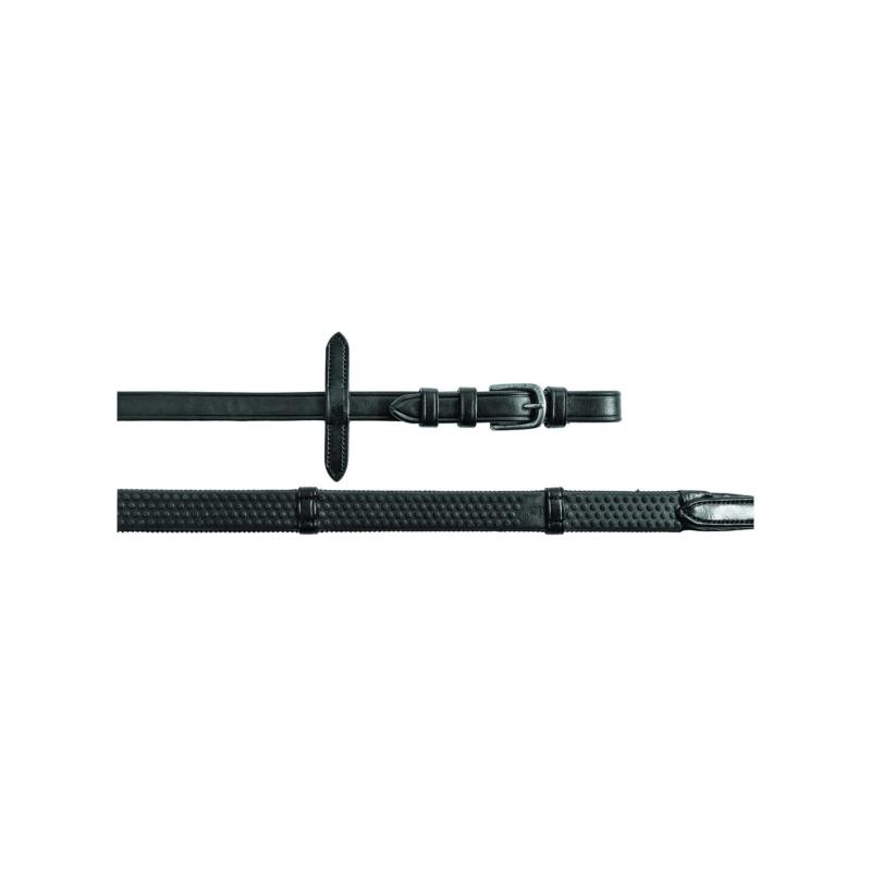 EQUESTRO - Rênes très souples à Grip caoutchouc boules et boucles