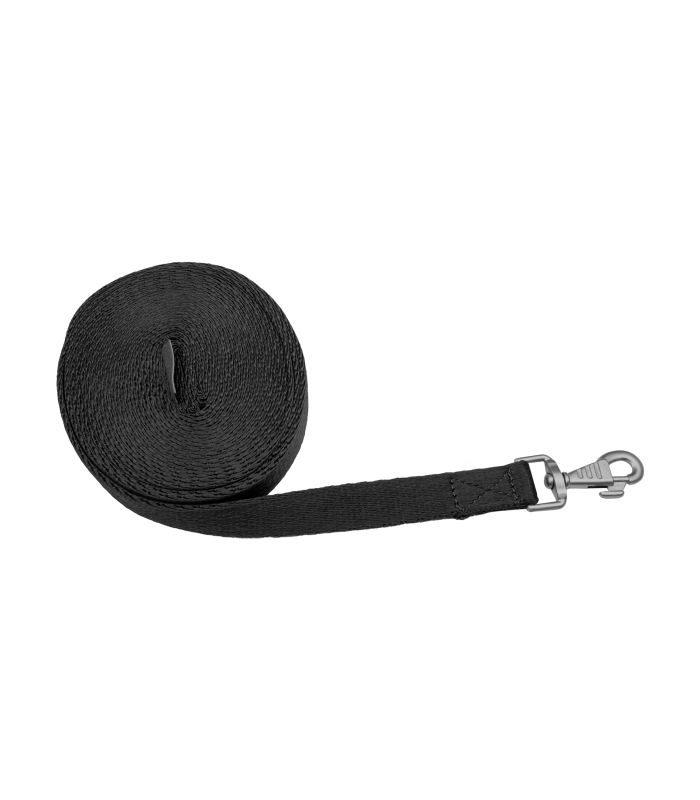 WALDHAUSEN - Longe à tourner plate longueur 8.00 M Soft NOIR