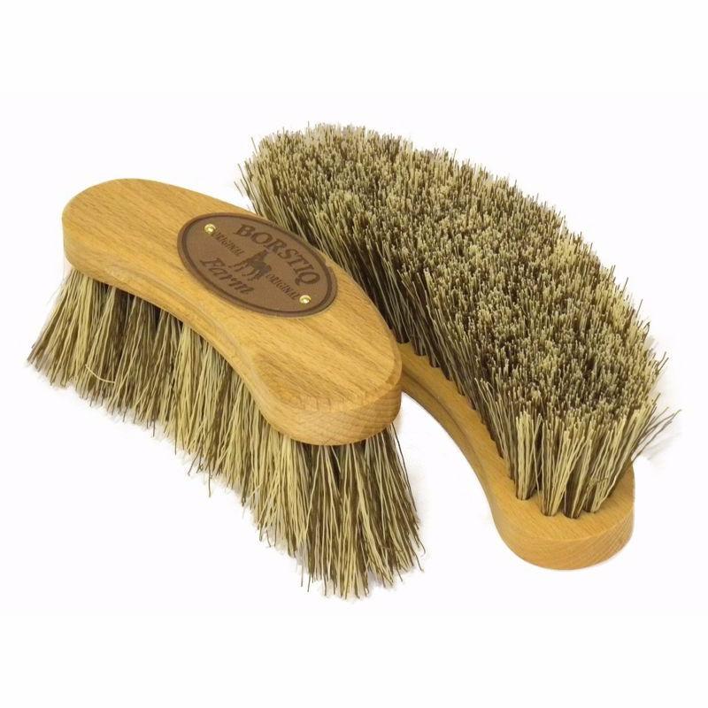 BORSTIQ - Brosse Banane Fibres Polypropylène Dos Bois Ergonomique