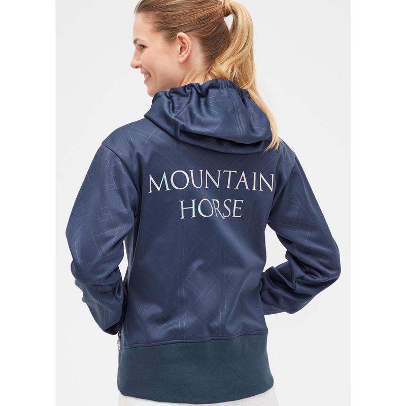 MOUNTAIN HORSE - Sweat en Softshell et polaire doux à capuche STARLA XS FEMME MARINE