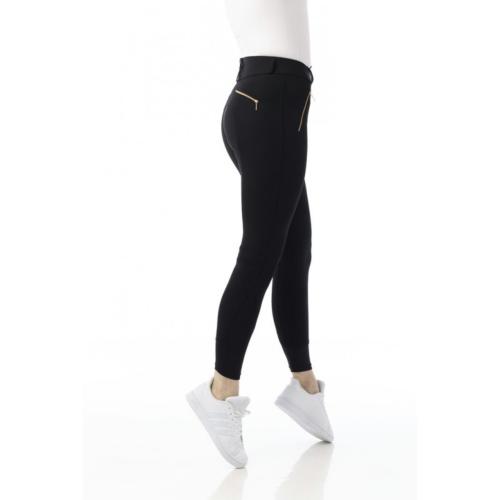 EQUITHEME - Pantalon FEMME Taille haute Zip Rosegold KENYA 
