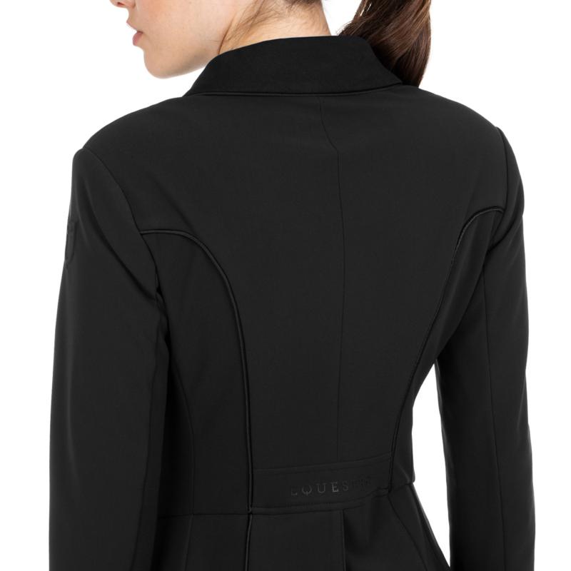 EQUESTRO - Veste de Dressage Longue en Stretch pour Concours, XXS FEMME NOIR