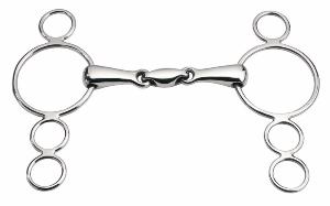 FEELING - Mors Réglable 4 Anneaux Double Brisure Inox