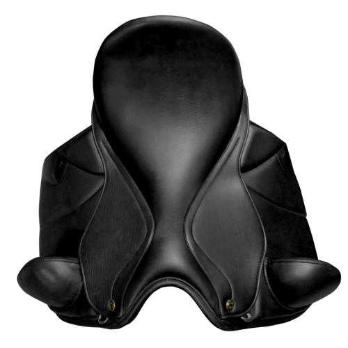 ZALDI - Selle dressage cuir Creuse taquet repositionnable CASTEL TM 16.5 POUCES