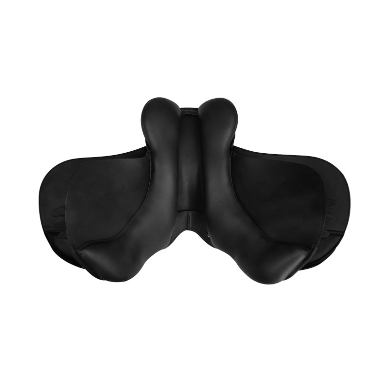 WALDHAUSEN - Selle Mixte en cuir siège Semi Creux COMFORT 16.5 POUCES NOIR