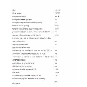 PATURA - Electrificateur P6000 MAXI+ Secteur / Pile Clôtures Longues Chevaux 
