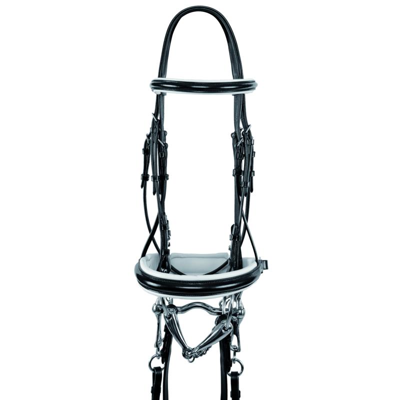 Bride en cuir doublé bord blanc anatomique WEYMOUTH