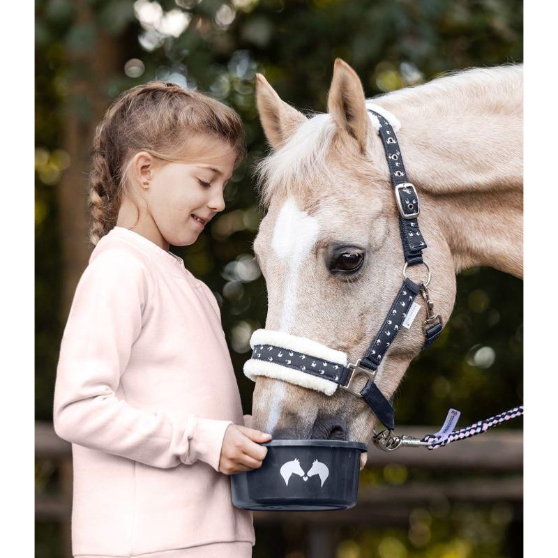 WALDHAUSEN - Licol + longe doublé mouton synthétique réglable LUCKY MINI SHETLAND